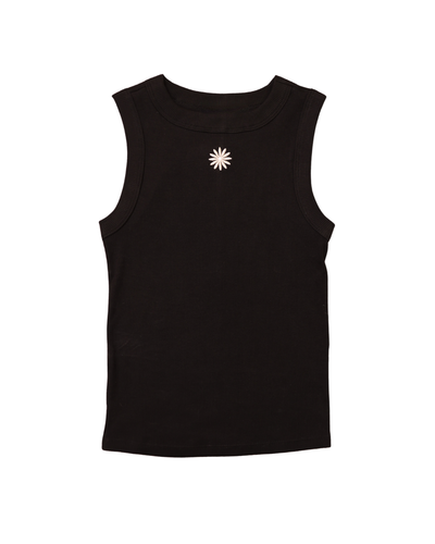 Bloom Tank Top Negra- Francesca Miranda x nu3