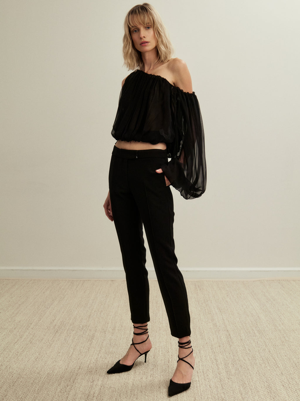 Celo Black Tube Pants