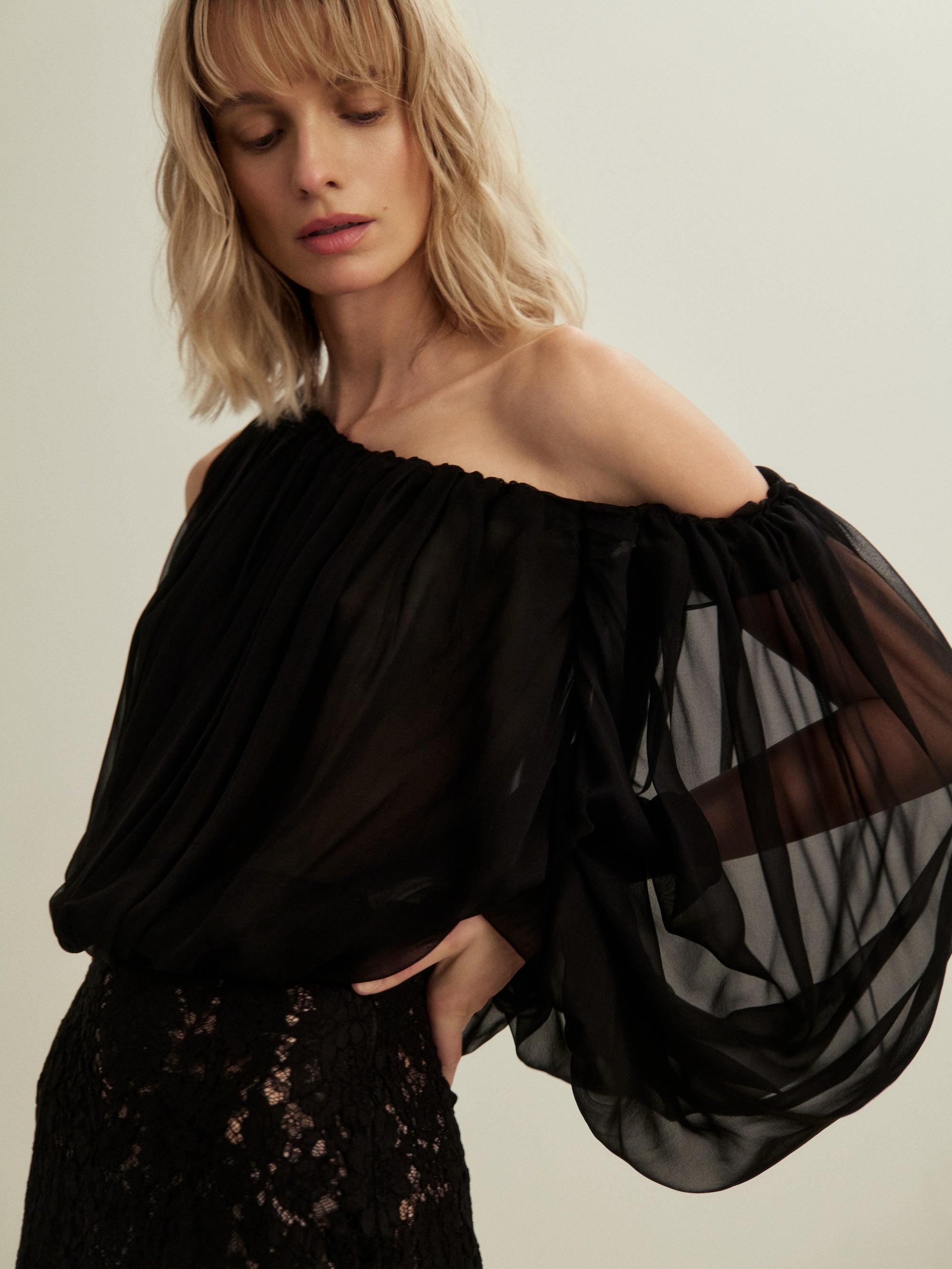Aire Black Blouse