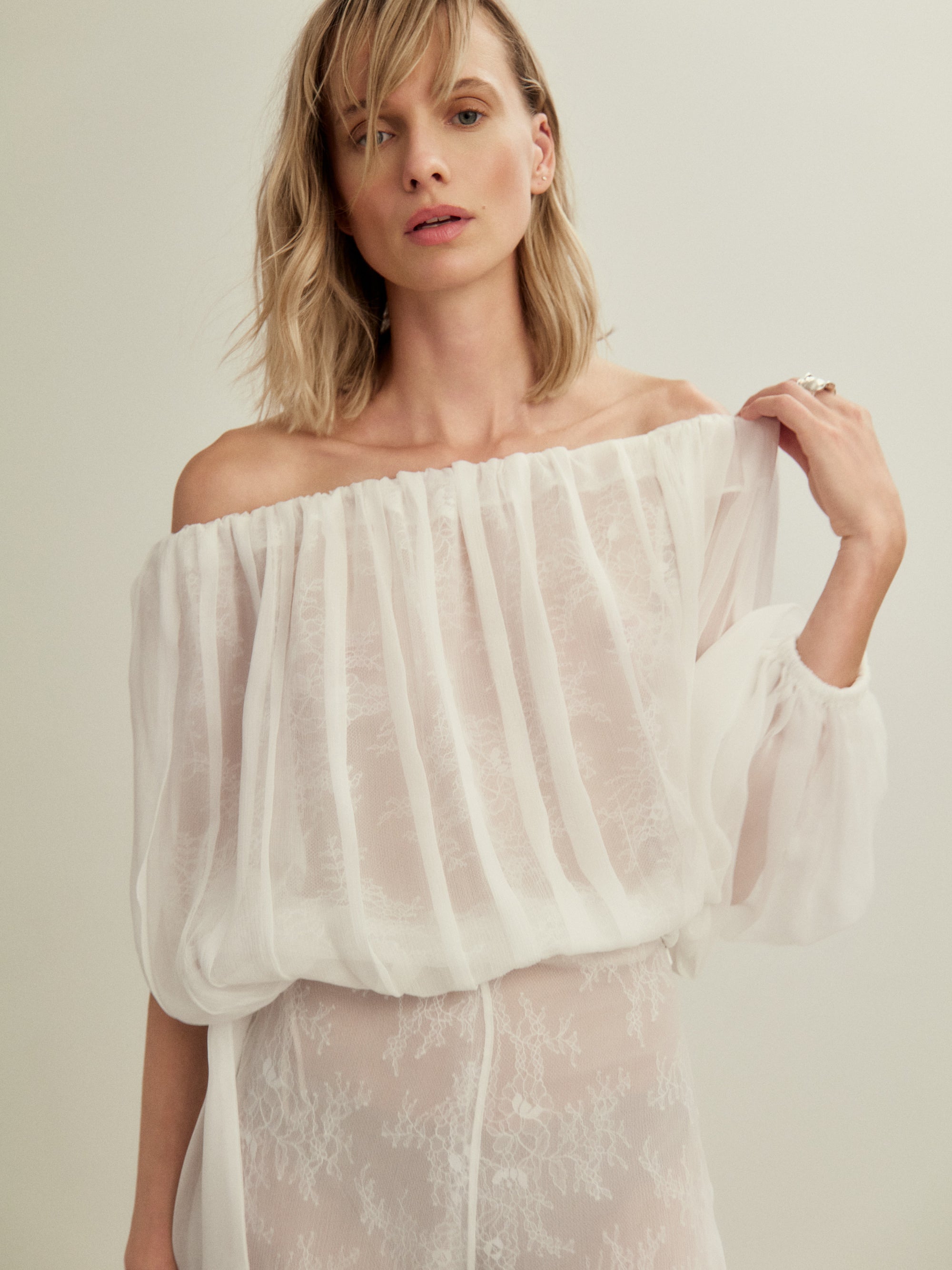 Aire White Blouse
