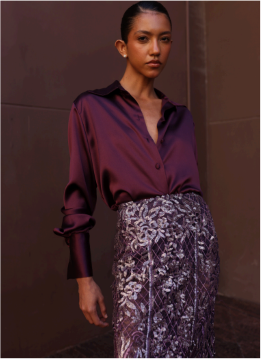 Blusa de seda Renne