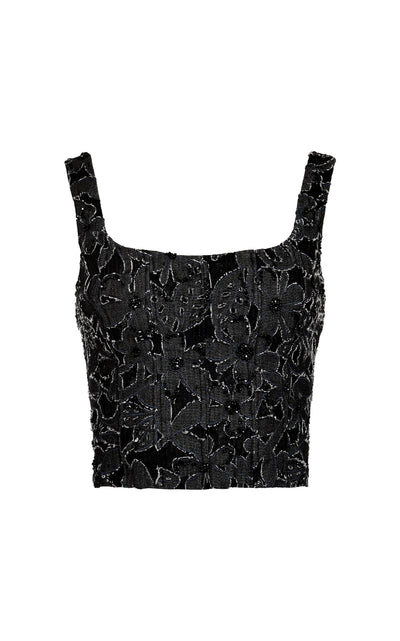 Top Chloe- Corset Bordado a Mano