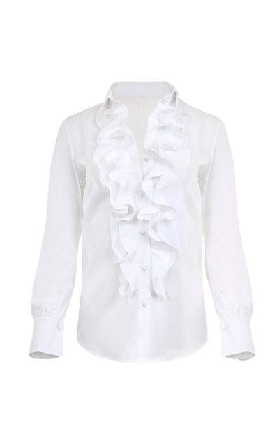 Blusa Fernanda Ruffles 100% Algodon