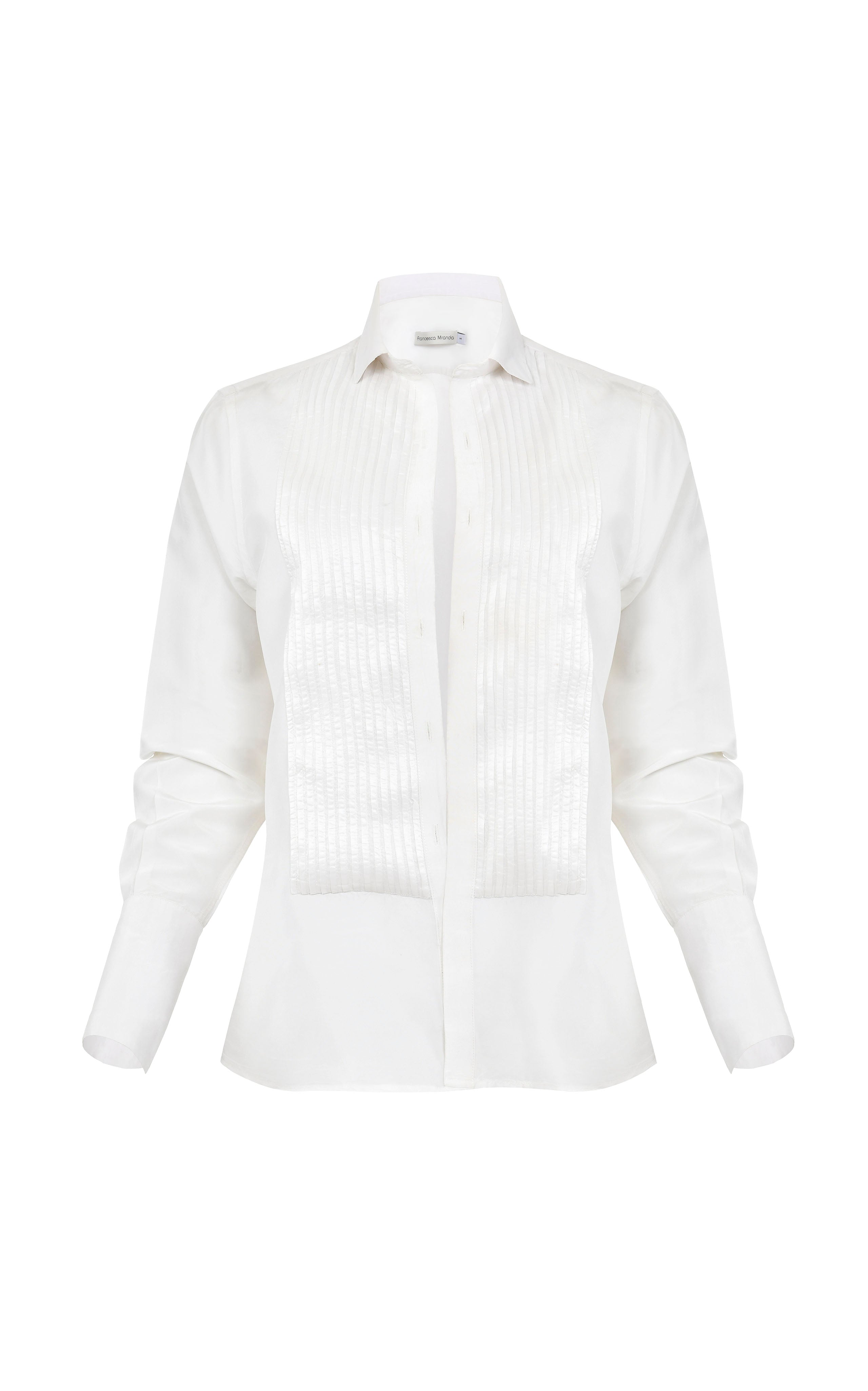 The Classic Tuxedo Shirt 100% Silk Taffeta