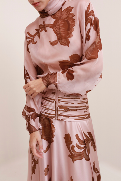 Garden Long Sleeve Pink Blouse