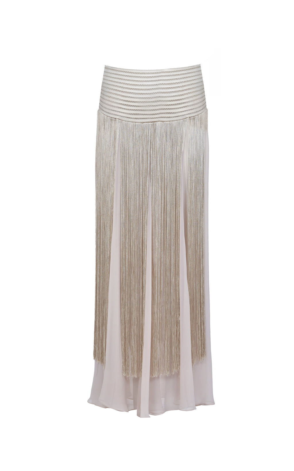 Golden Thread Maxi Skirt