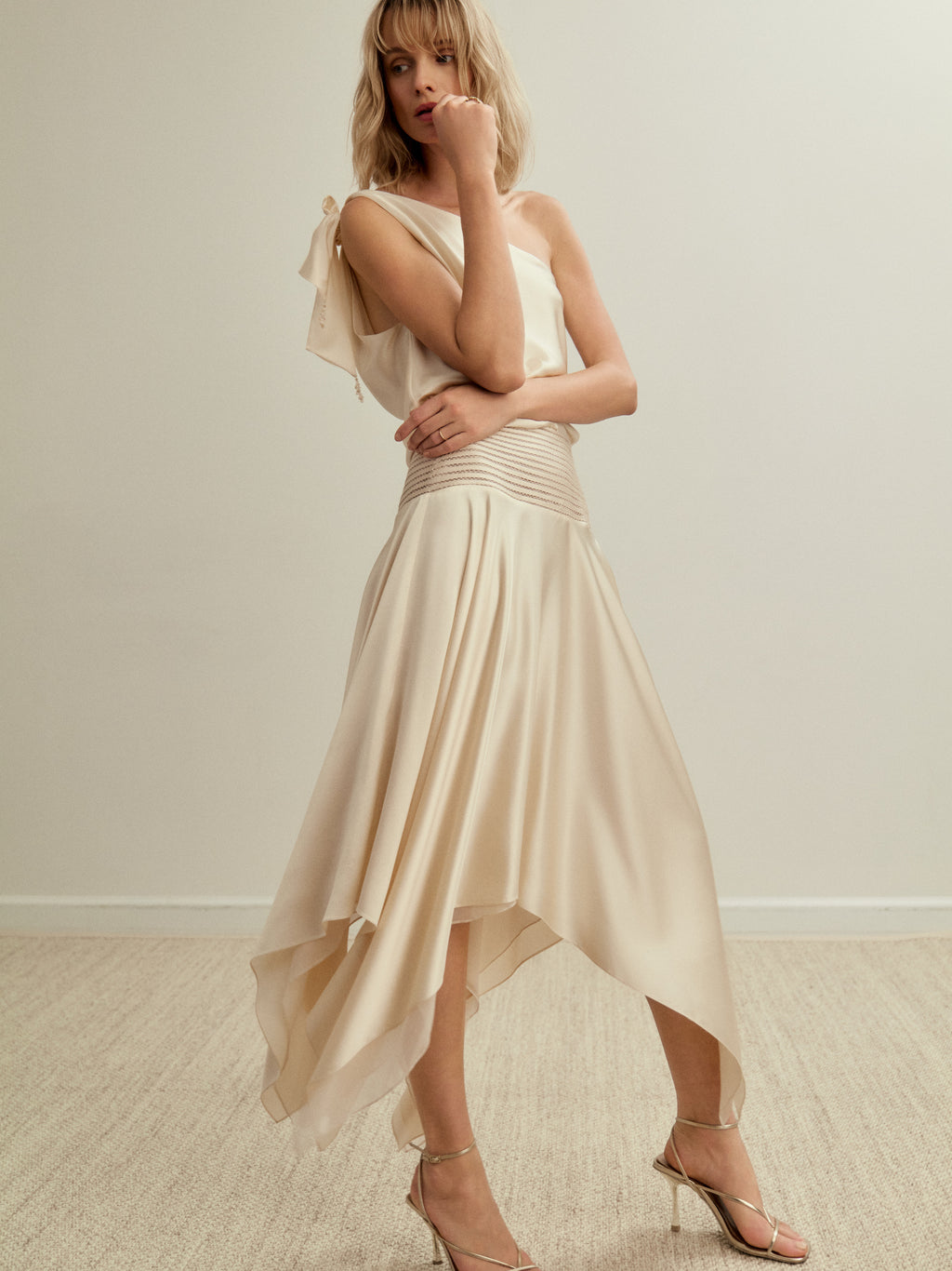 Vestido de champaña Halia