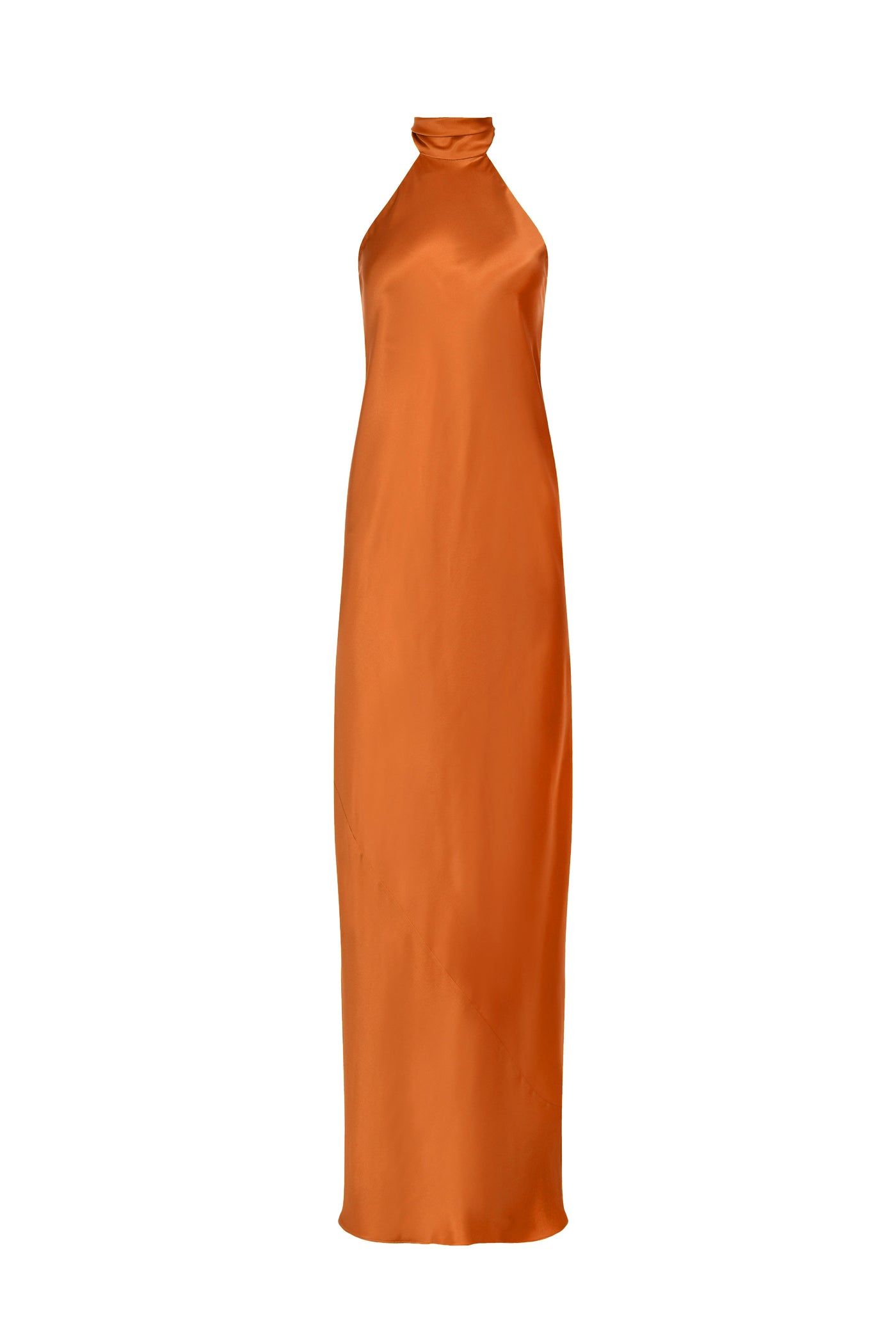 Vestido Mikaela Naranja 100% Seda