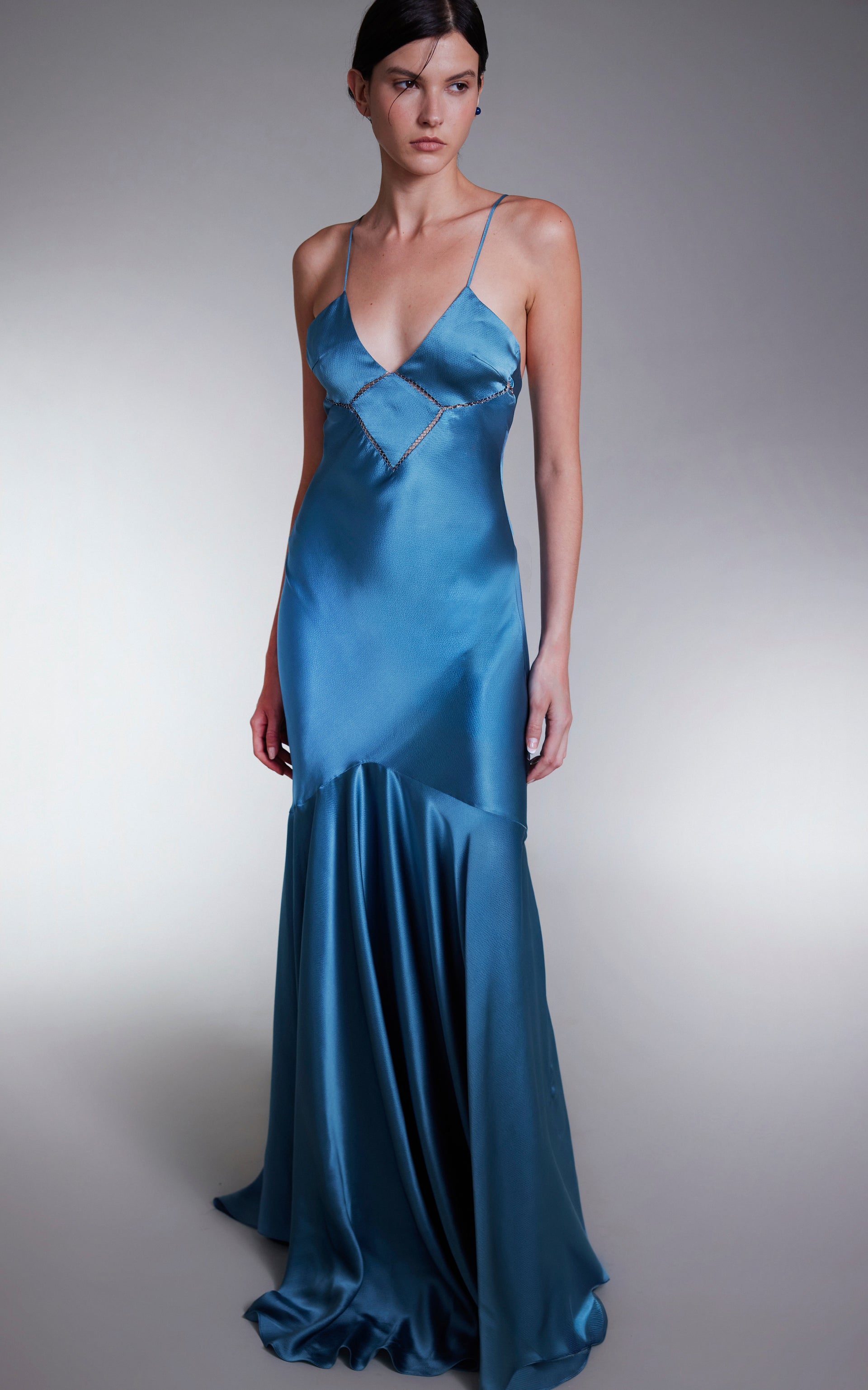 Lagoon Silk Maxi Dress