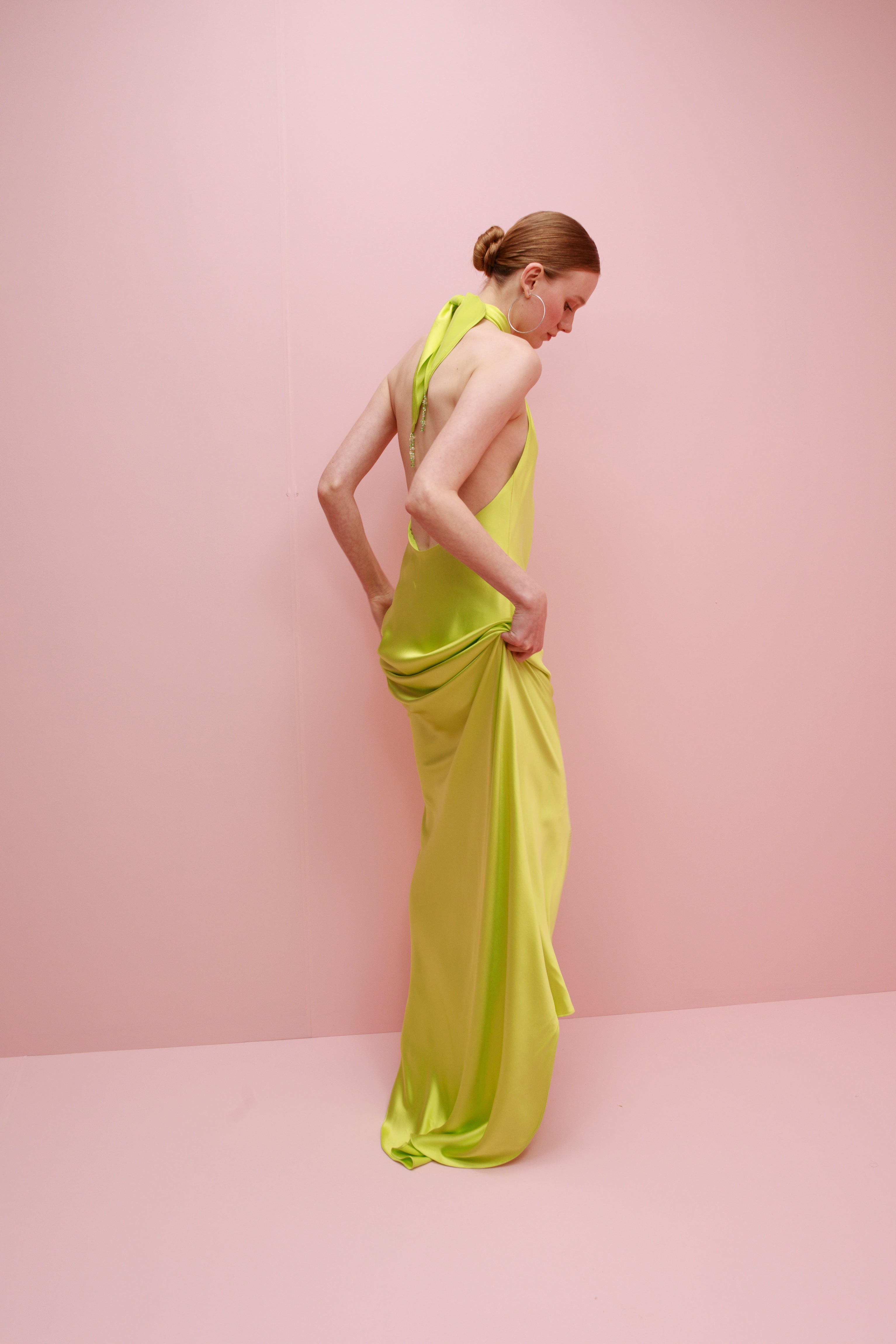 Olivia Embroidered Silk Dress