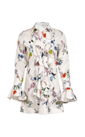 Cate Cotton Flowers Mini Dress