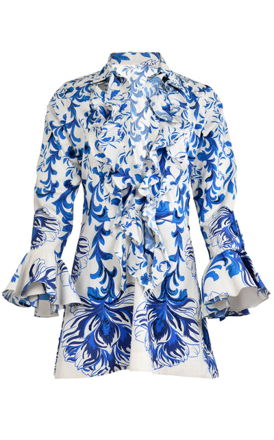 Cate Cotton Blue Dress