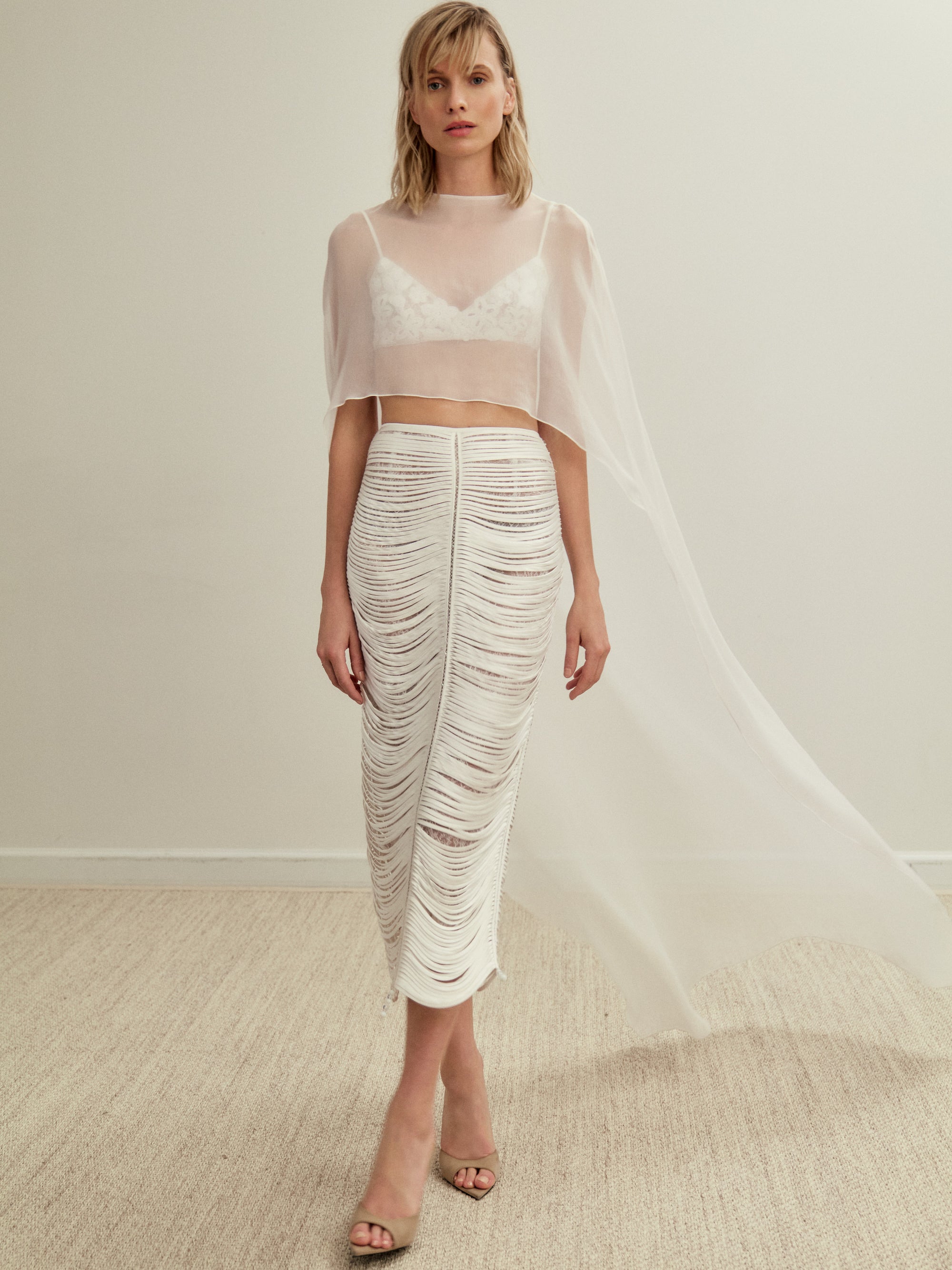 Danielle White Maxi Skirt