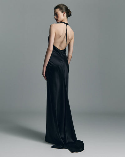 Nightfall Silk Maxi Dress