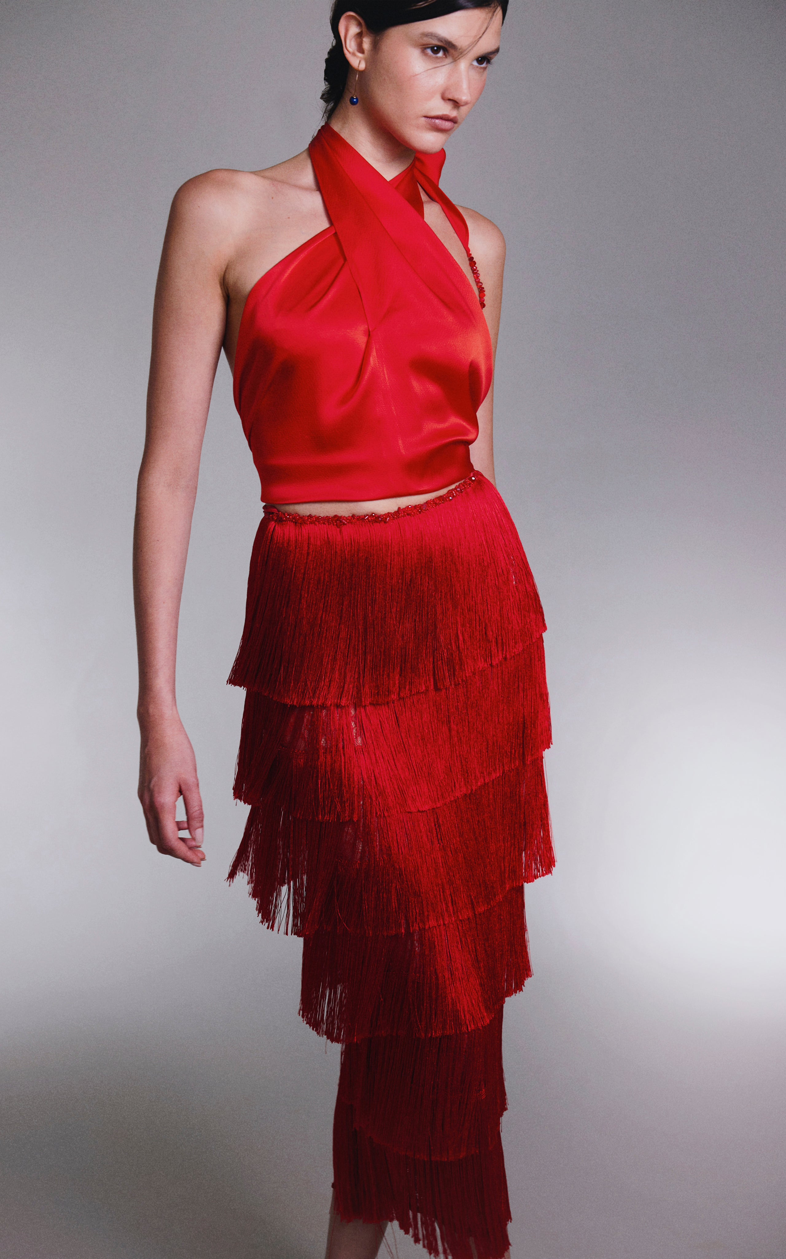 Falda Tempo Maxi con Flecos