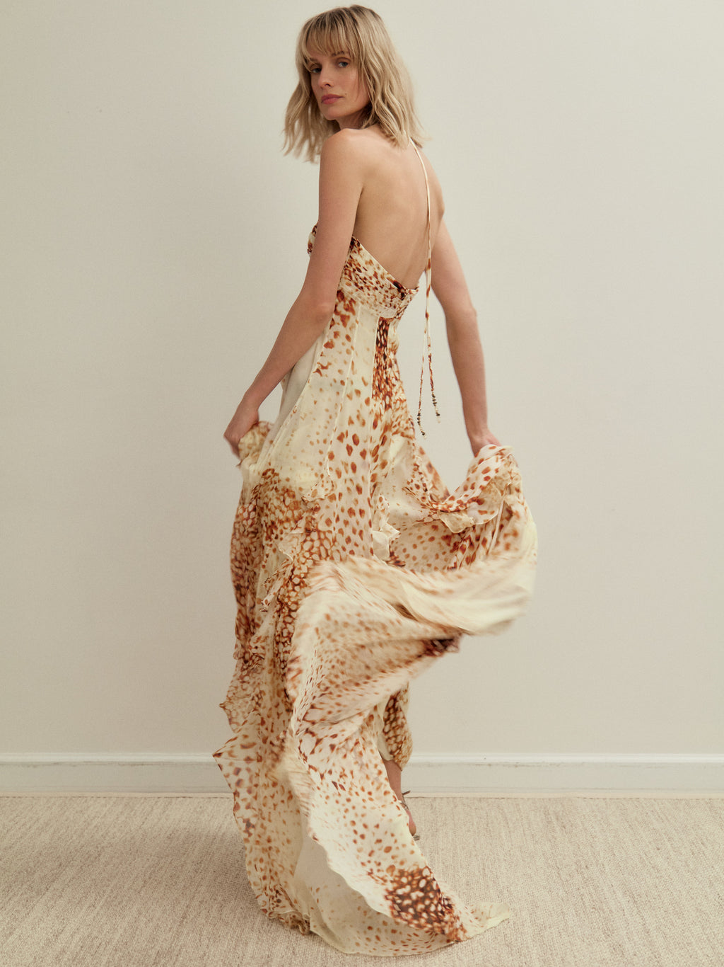 Vestido de seda Orchid