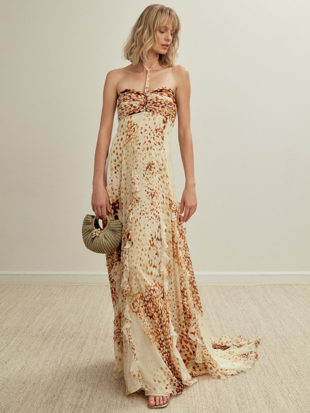 Vestido de seda Orchid