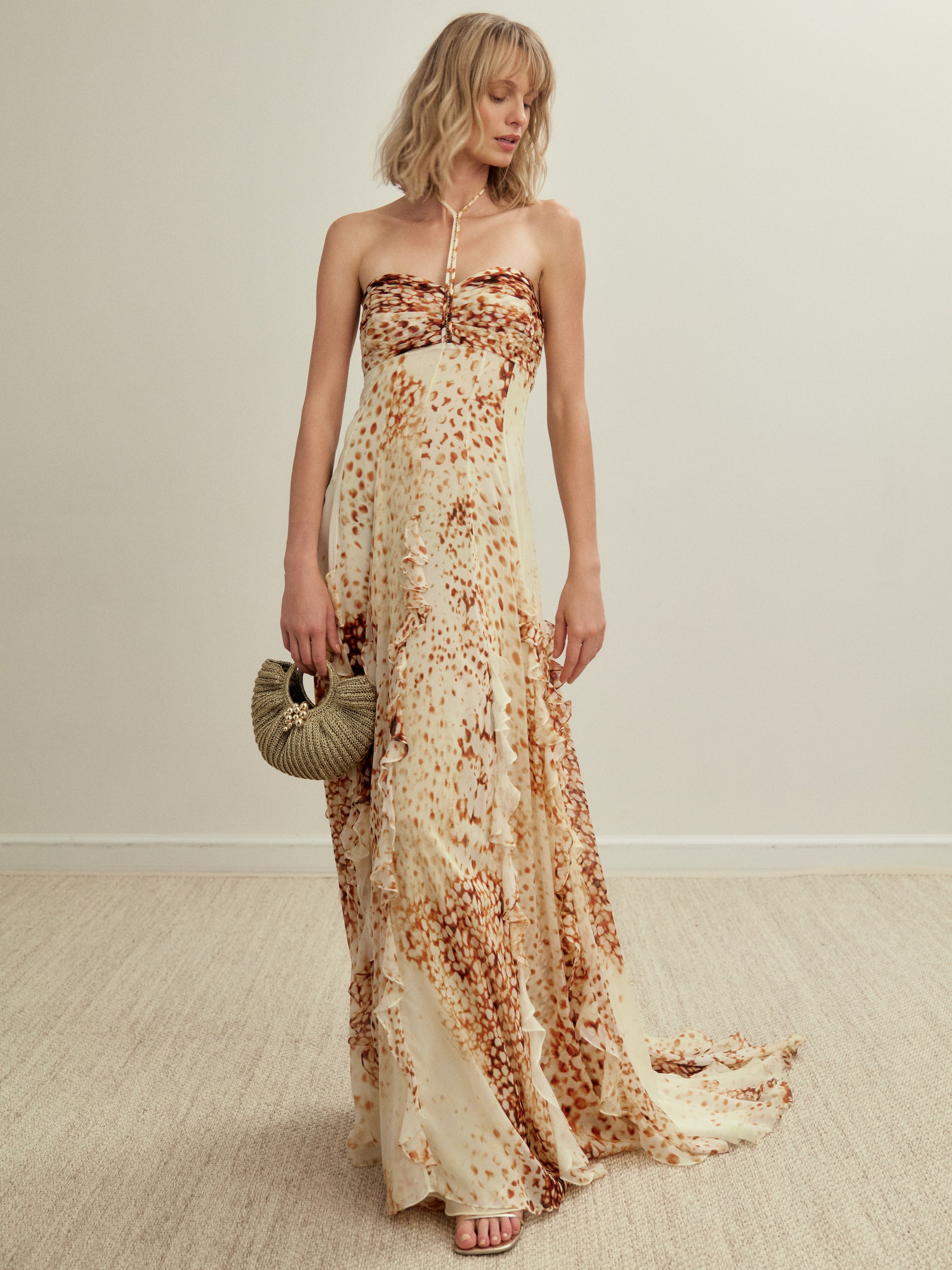 Vestido de seda Orchid