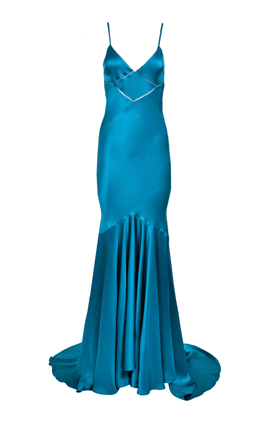 Vestido maxi Lagoon de seda