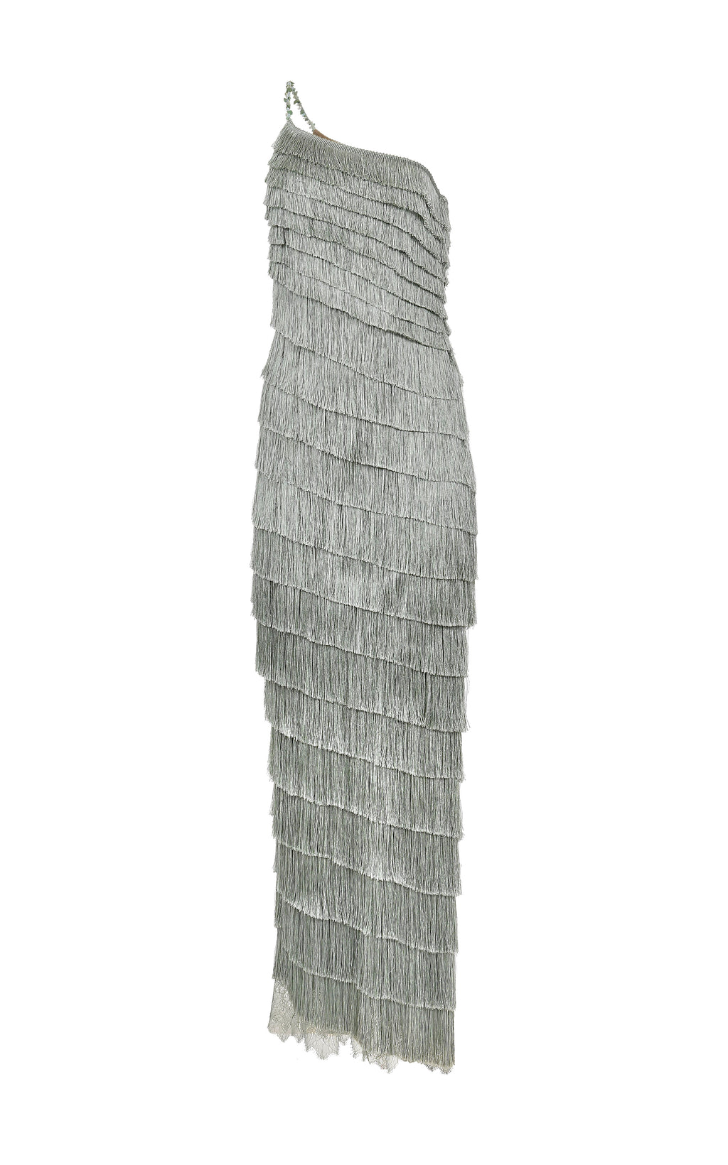 Isidora Mint Fringe Dress