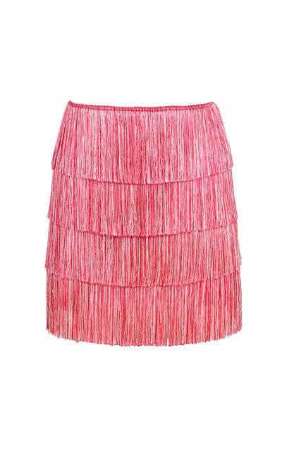 Sunrise Fringe Mini Skirt