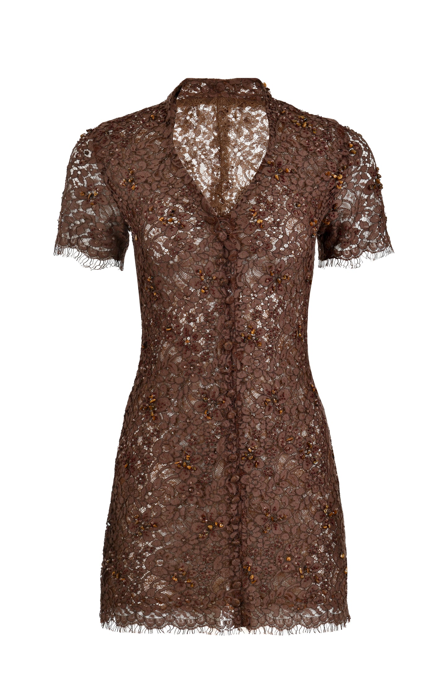 Sunlace Mocca Mini Dress