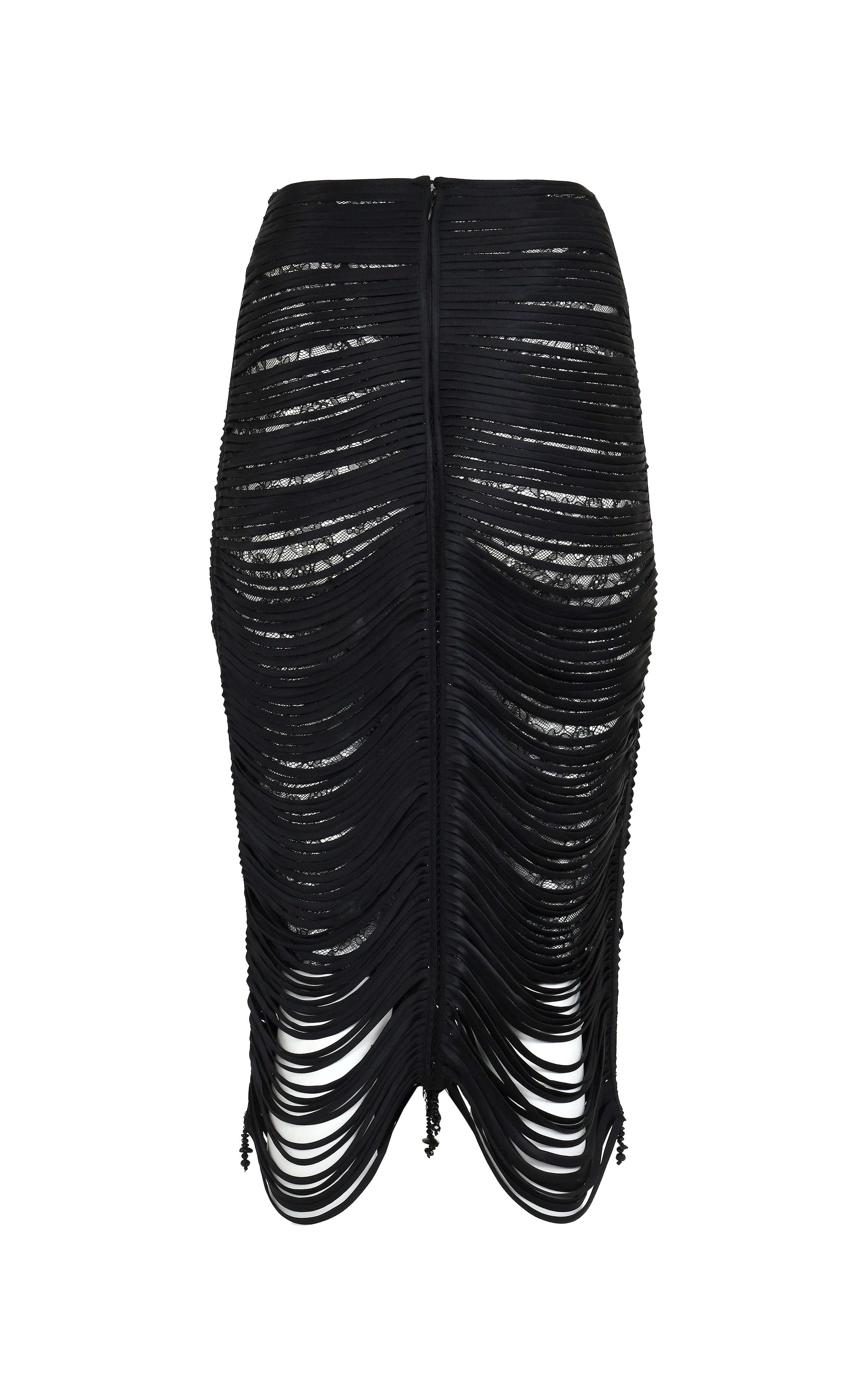 Danielle Black Midi Skirt