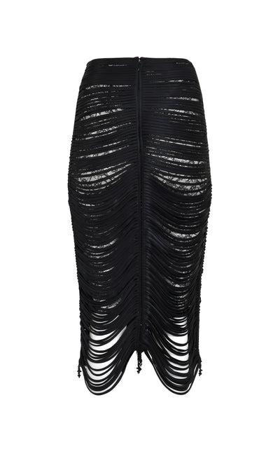 Danielle Black Midi Skirt