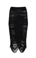 Danielle Black Midi Skirt