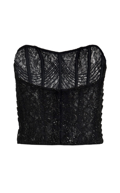 Obsidian Cascade Corset Top