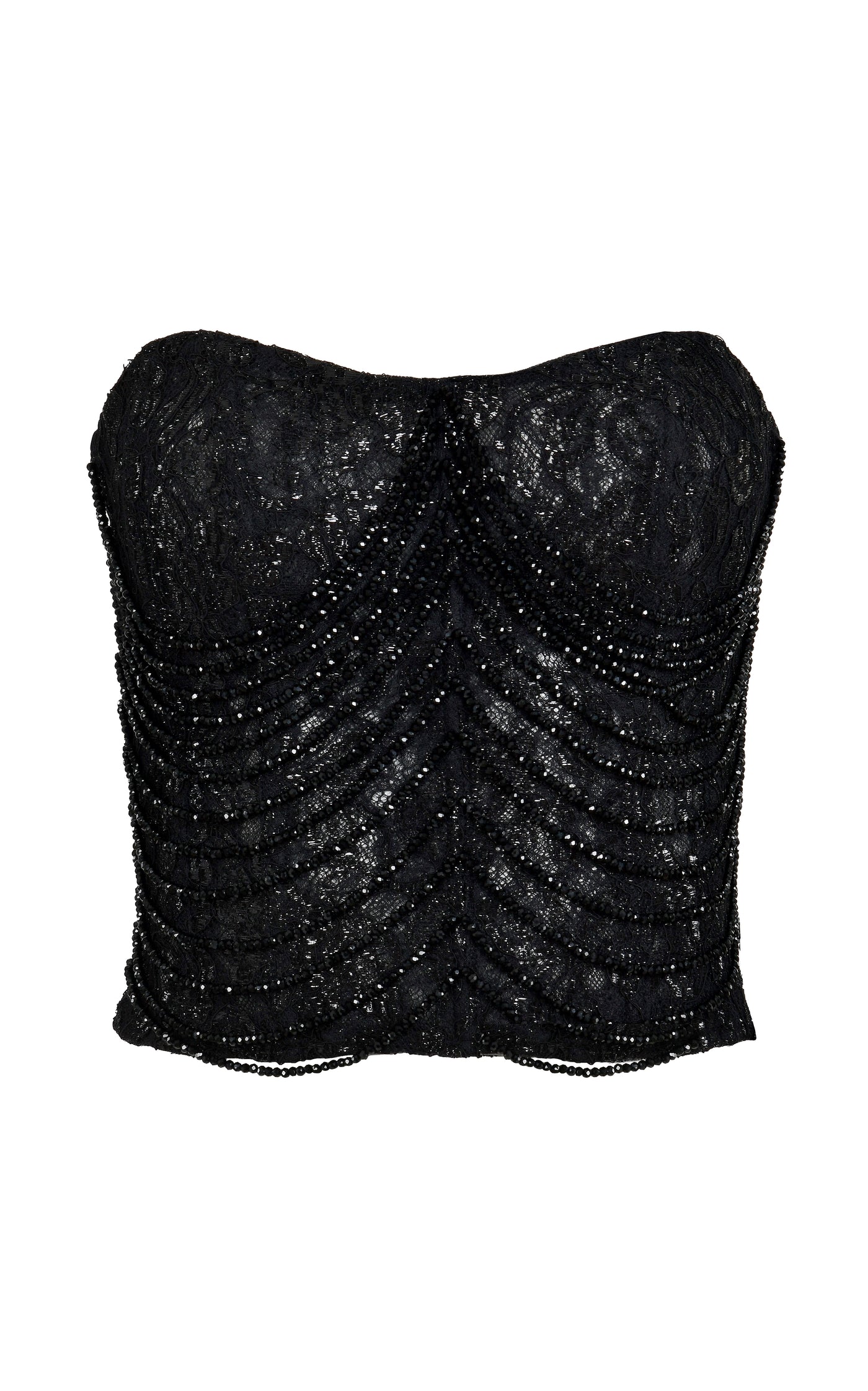 Obsidian Cascade Corset Top