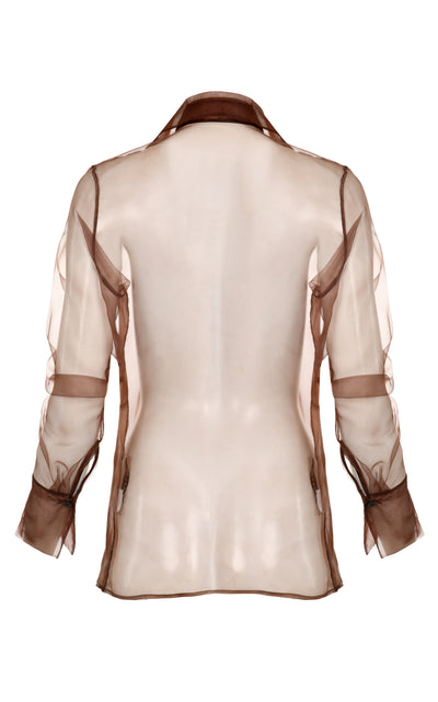 Smoke Sheer Blouse