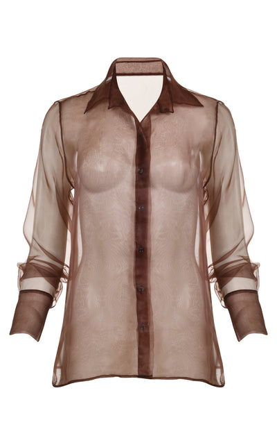 Smoke Sheer Blouse