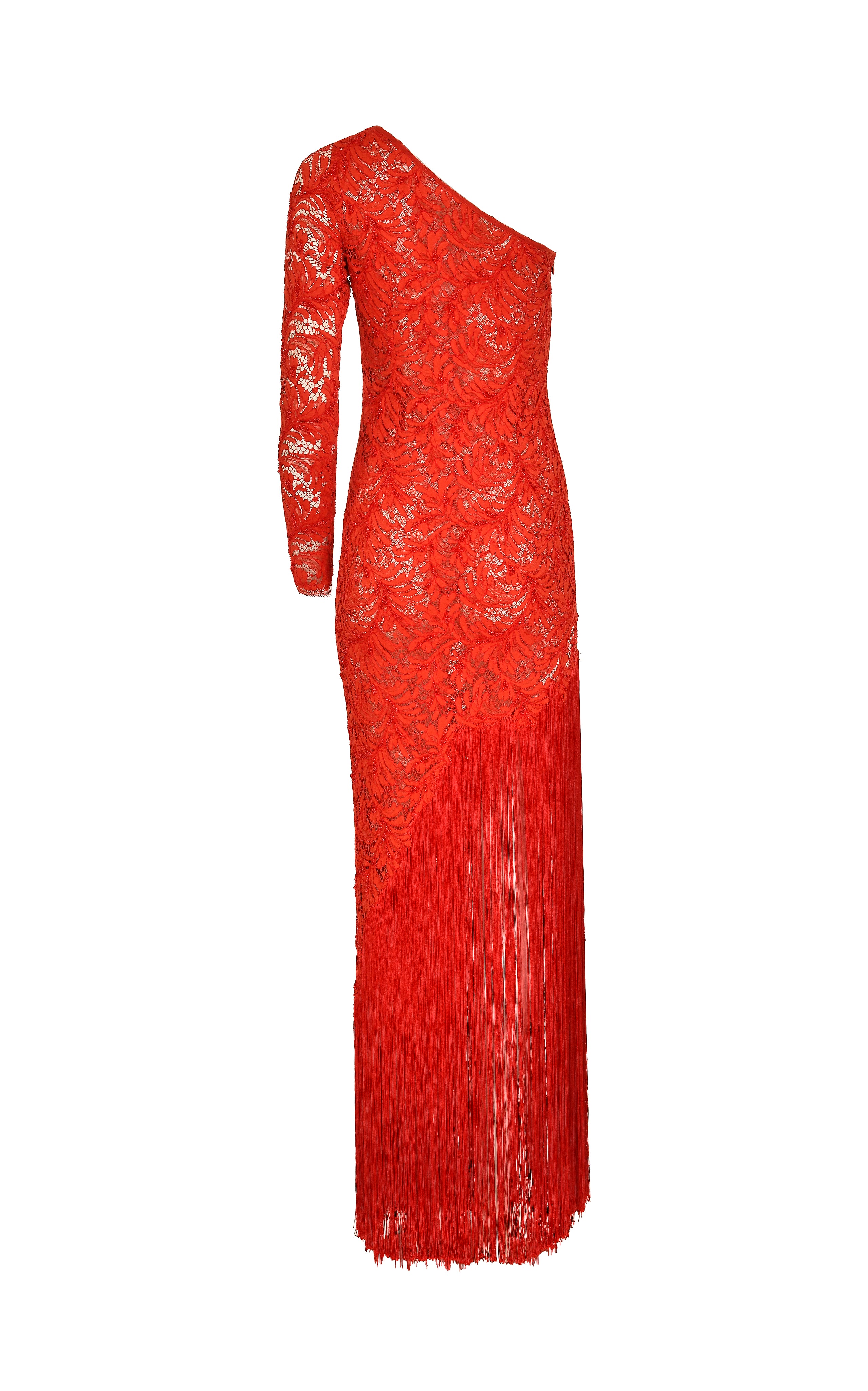 Scarlet Fringe Maxi Dress