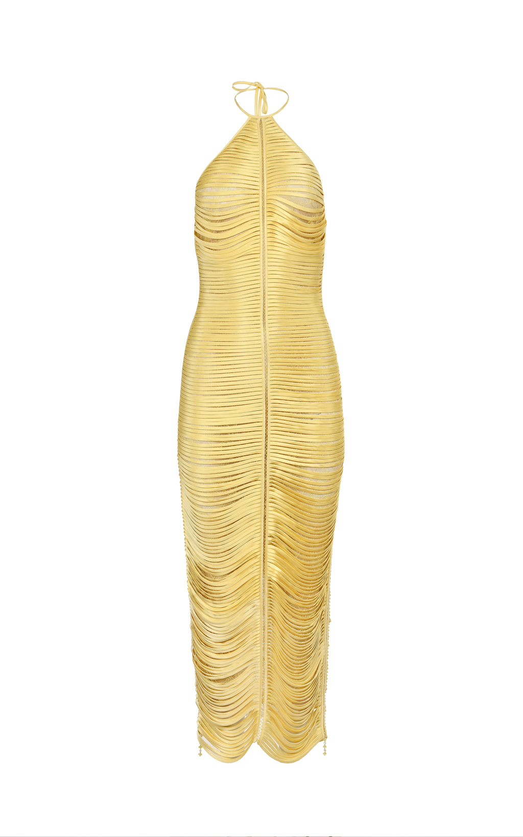 Vestido hecho a mano Solar Golden