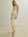 Vestido hecho a mano Solar Golden