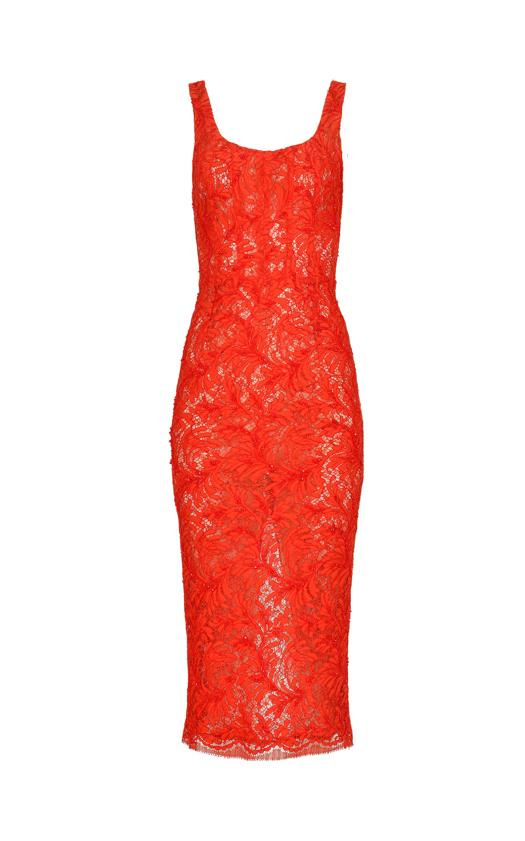 Stellar Red Lace Dress