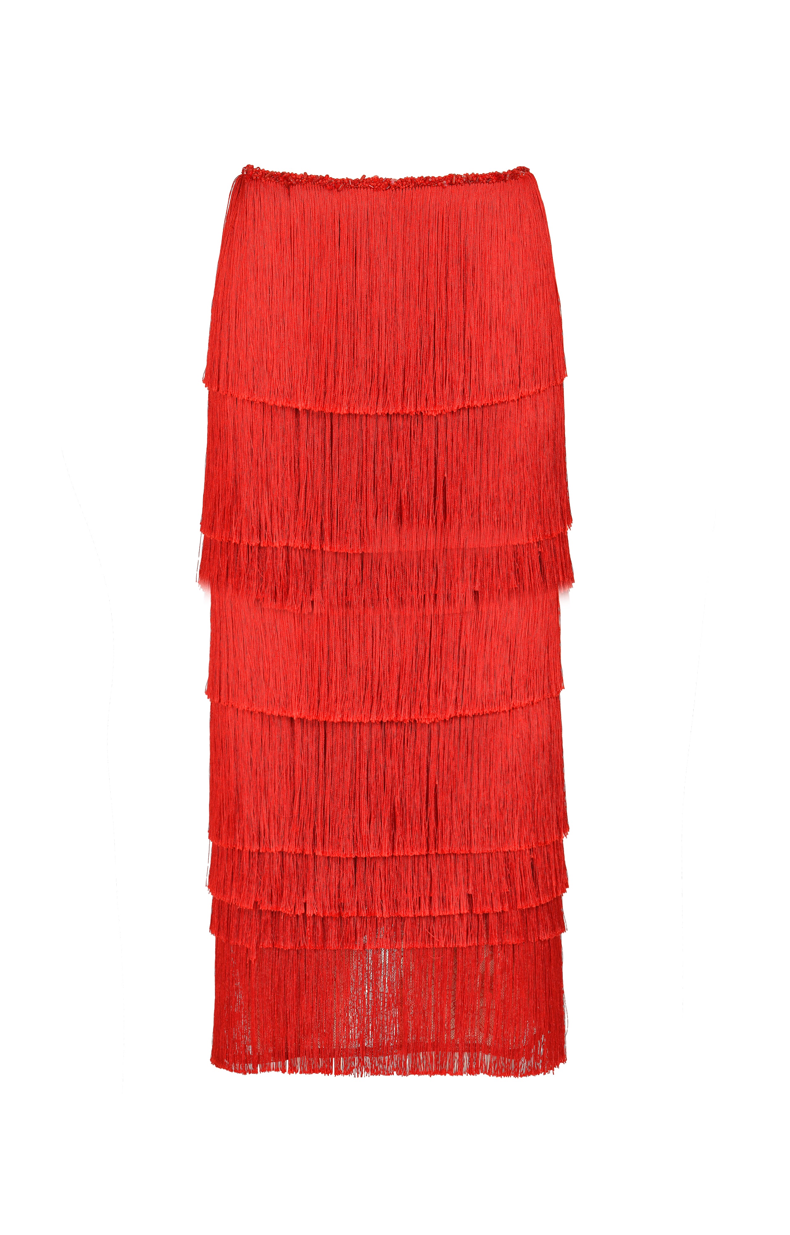 Tempo Maxi Fringe Skirt