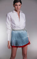 Camisa Tuxedo en 100% Taffeta de Seda