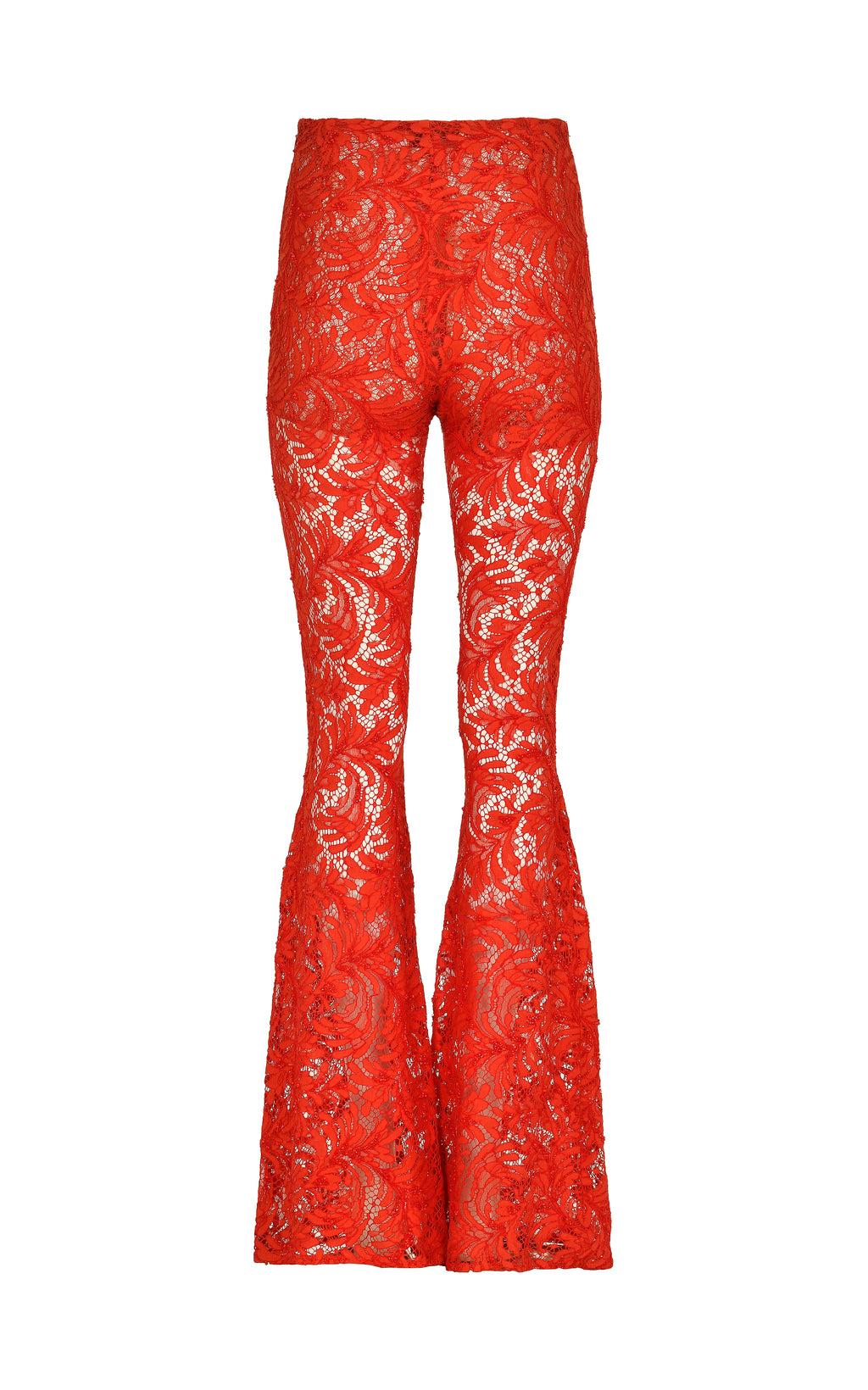 Pantalones de encaje de terciopelo