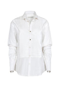 Camisa Tuxedo en 100% Taffeta de Seda
